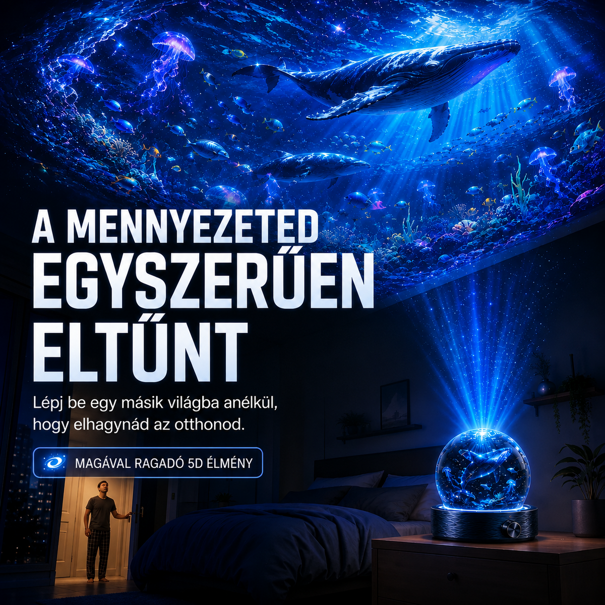 BVJ®  🦄2026 PRO MAX 5D intelligens világprojektor Több mint 100 magával ragadó világ létrehozása Bluetooth vezérléssel és hangeffektekkel