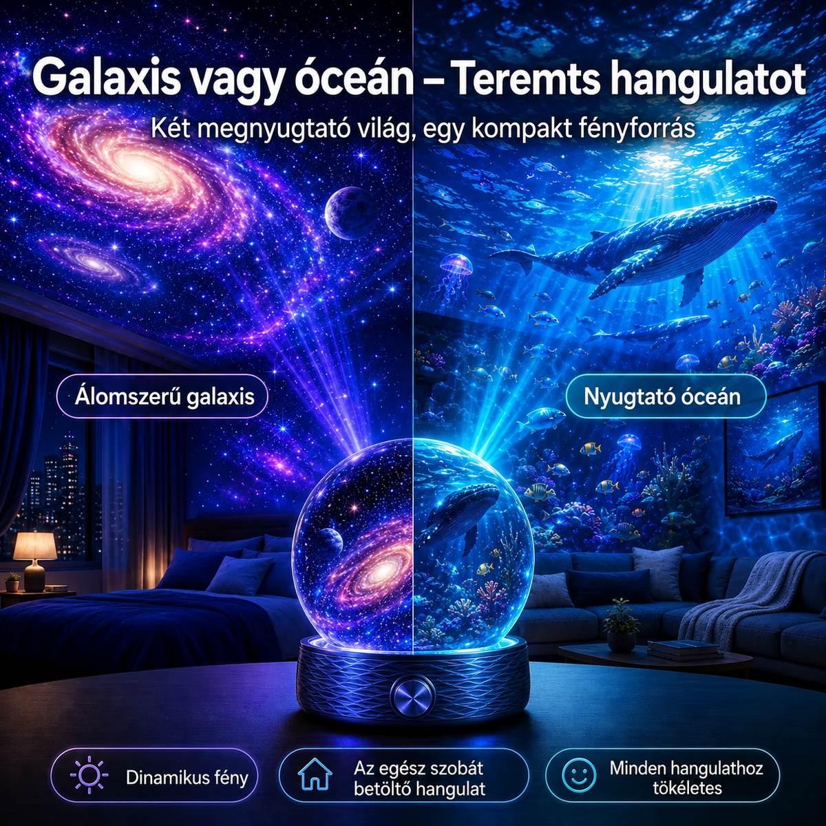 BVJ®  🦄2026 PRO MAX 5D intelligens világprojektor Több mint 100 magával ragadó világ létrehozása Bluetooth vezérléssel és hangeffektekkel