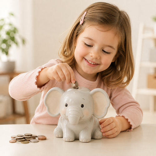 Ceramic Elephant Piggy Bank