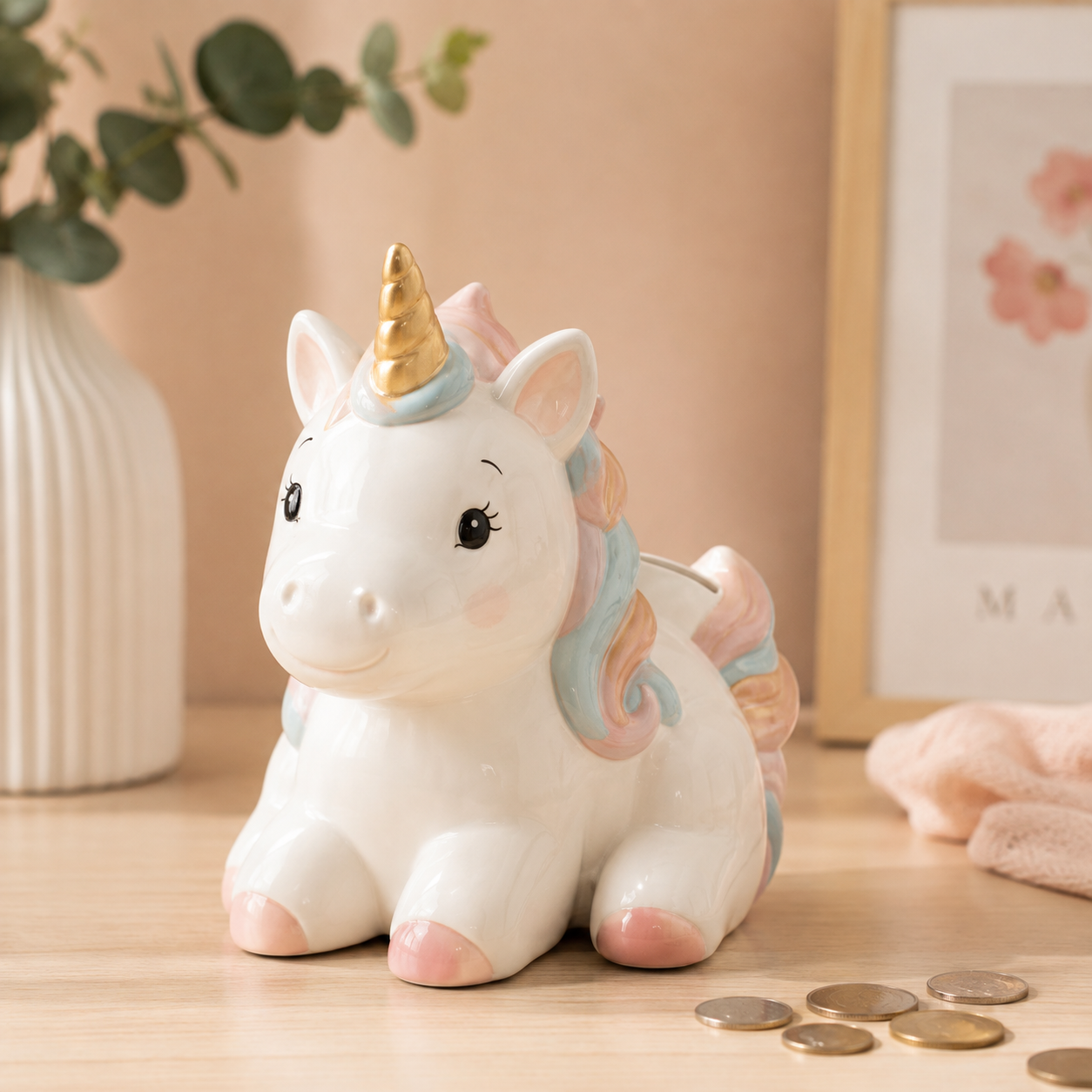 Ceramic Unicorn Piggy Bank